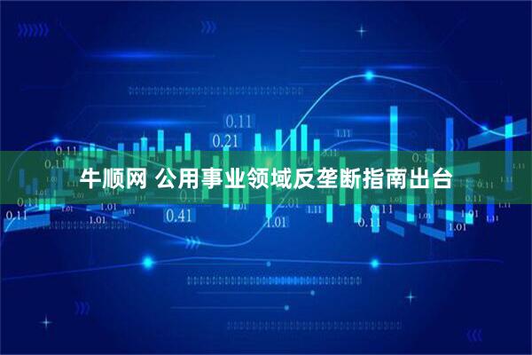牛顺网 公用事业领域反垄断指南出台